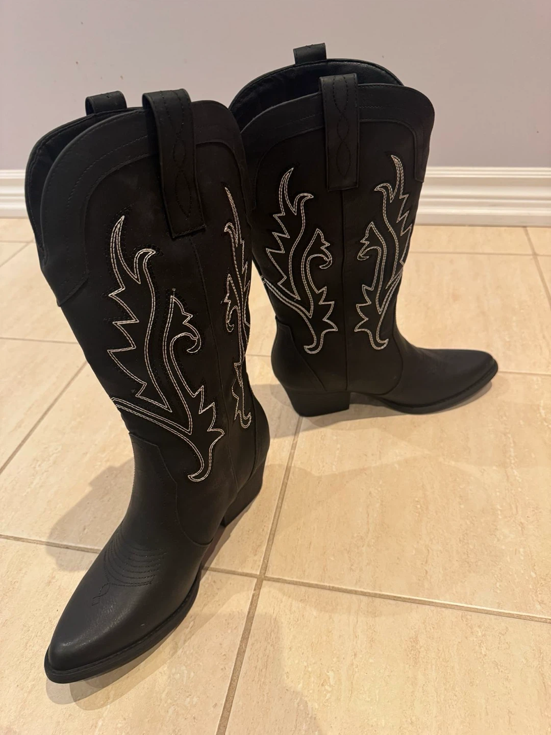 Black Western Cowboy Boots - photo 4