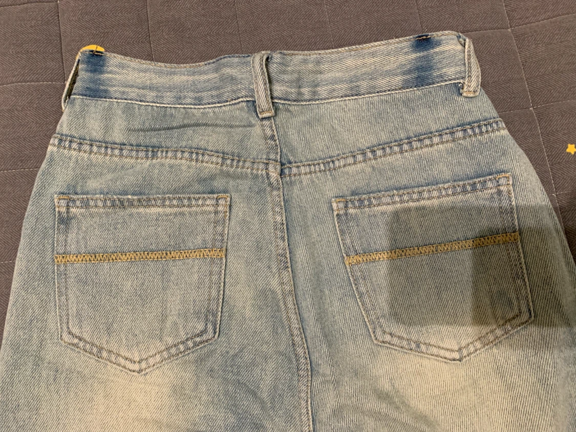 Light Wash Denim Jeans - photo 4