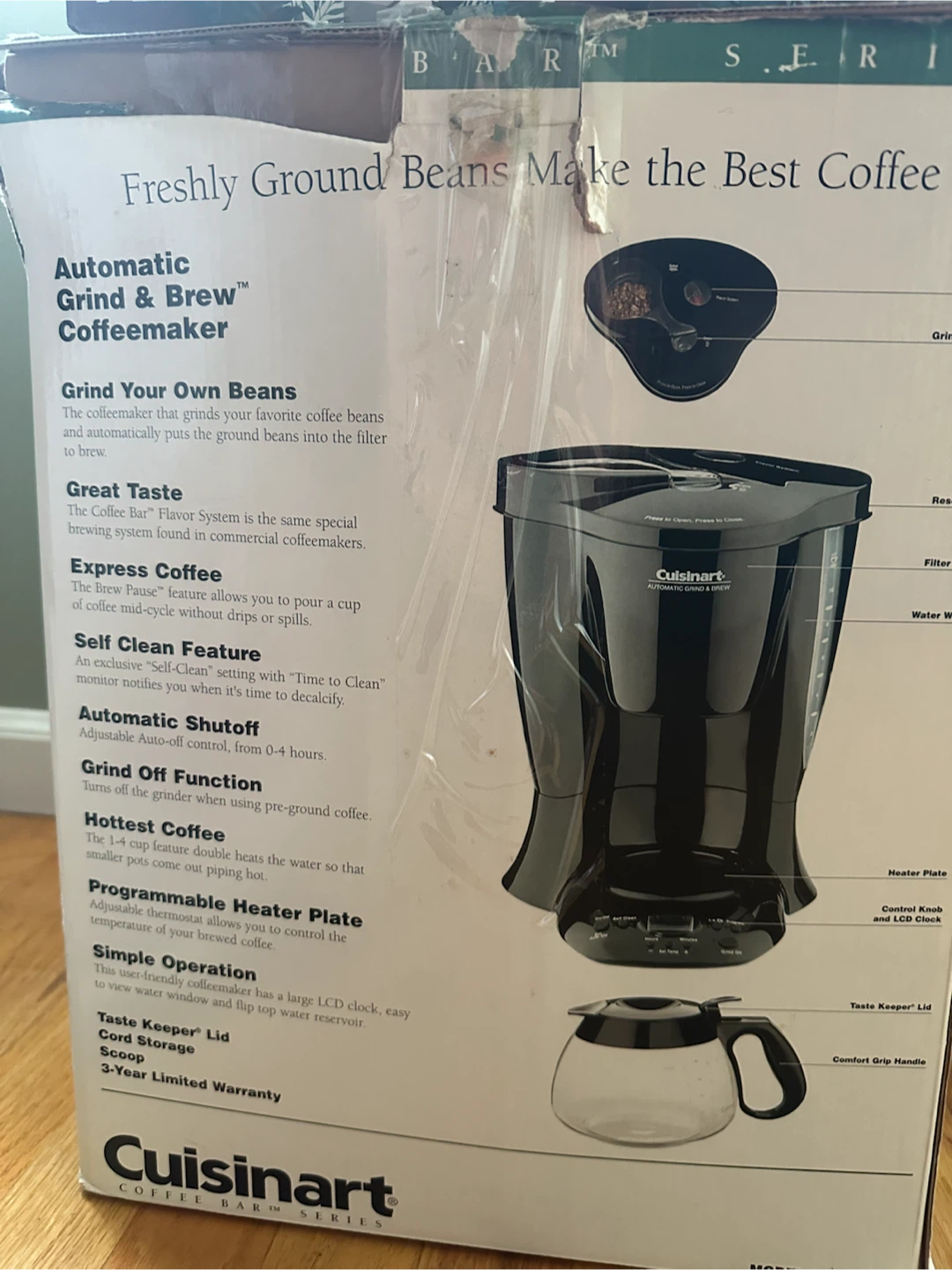 Cuisinart Automatic Grind & Brew Coffeemaker DGB-300BK - photo 4