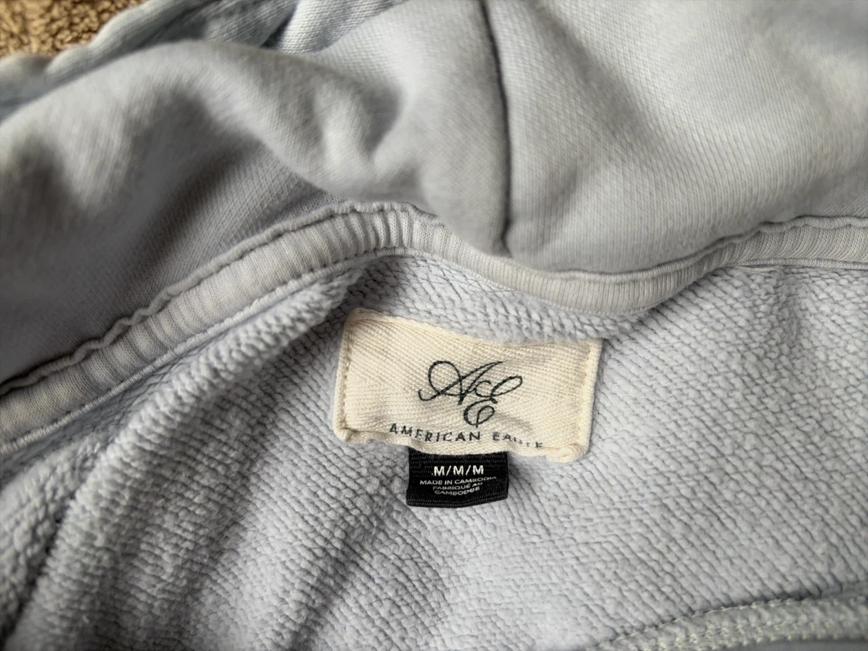 American Eagle Hoodie - Light Blue - M - photo 2