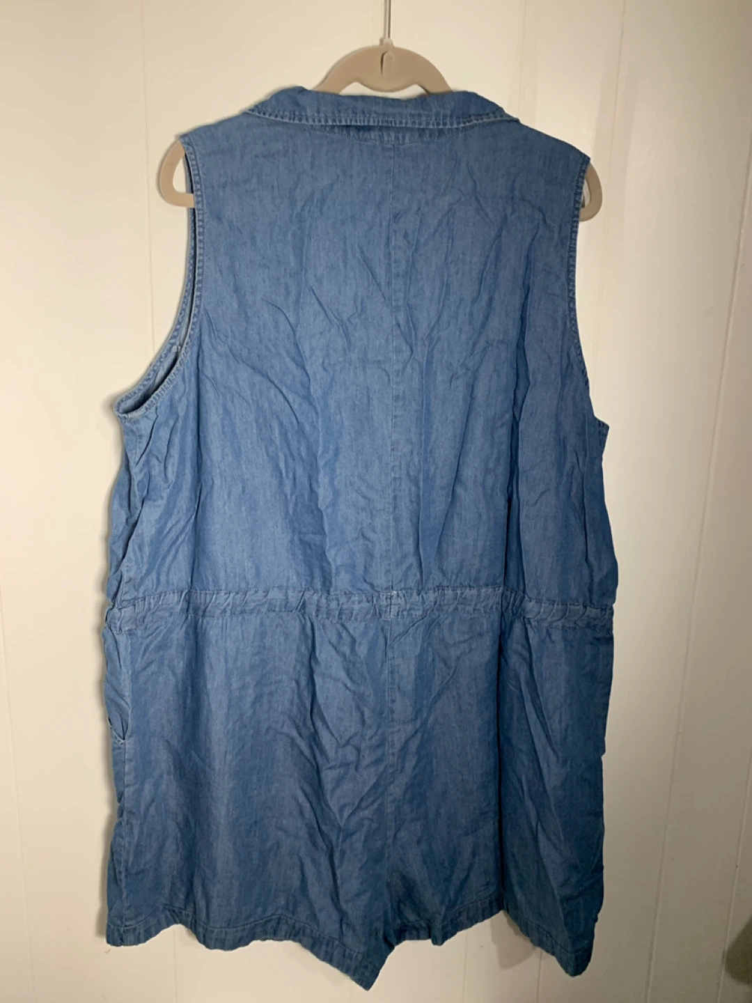 Women Denim Blue Shorts Romper. Size 3X. - photo 2