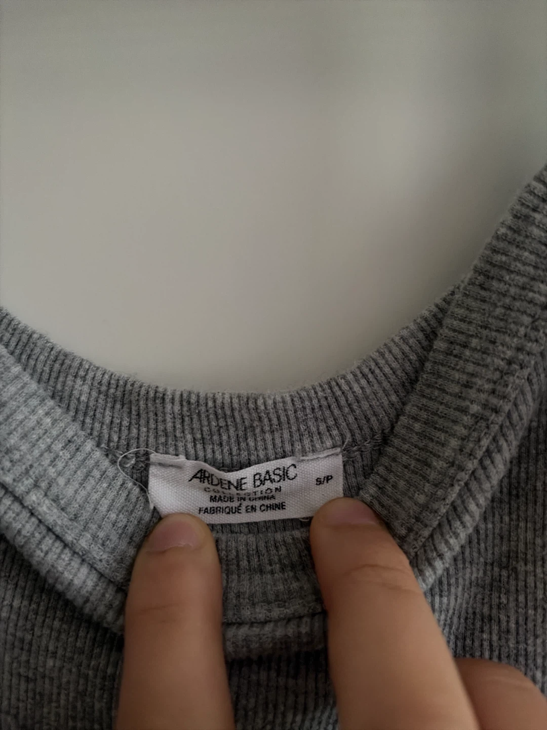 Ardene Basic Grey Ribbed Tank Top S/P - photo 2