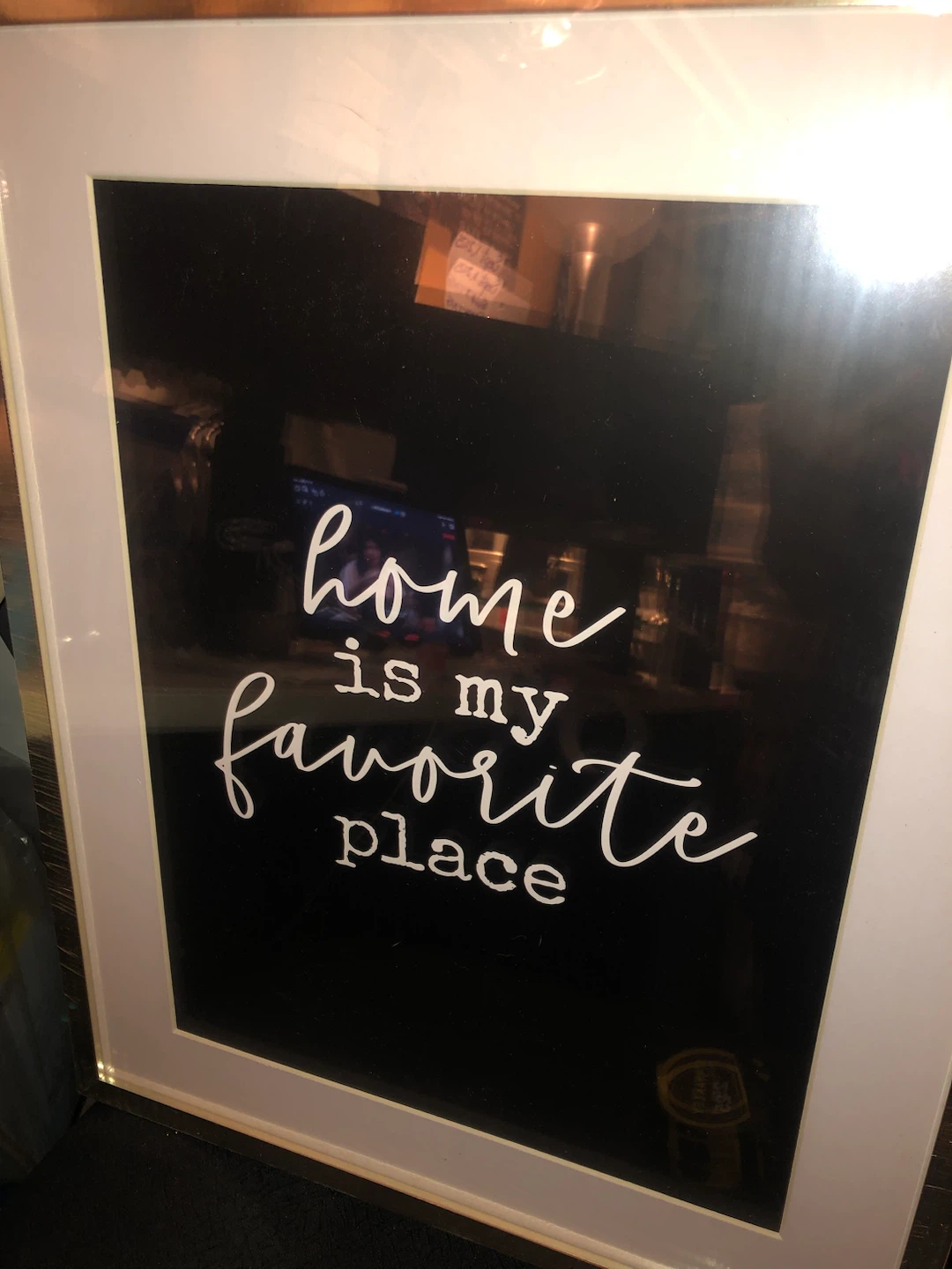 Sealed Brand New Gold Frame - Home is my favourite place