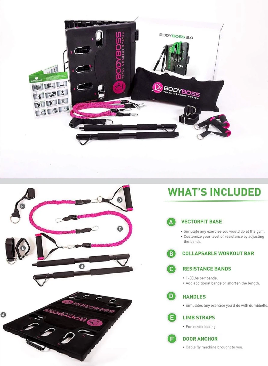 BodyBoss Total Workout System 2.0 with Resistance Bands - photo 3