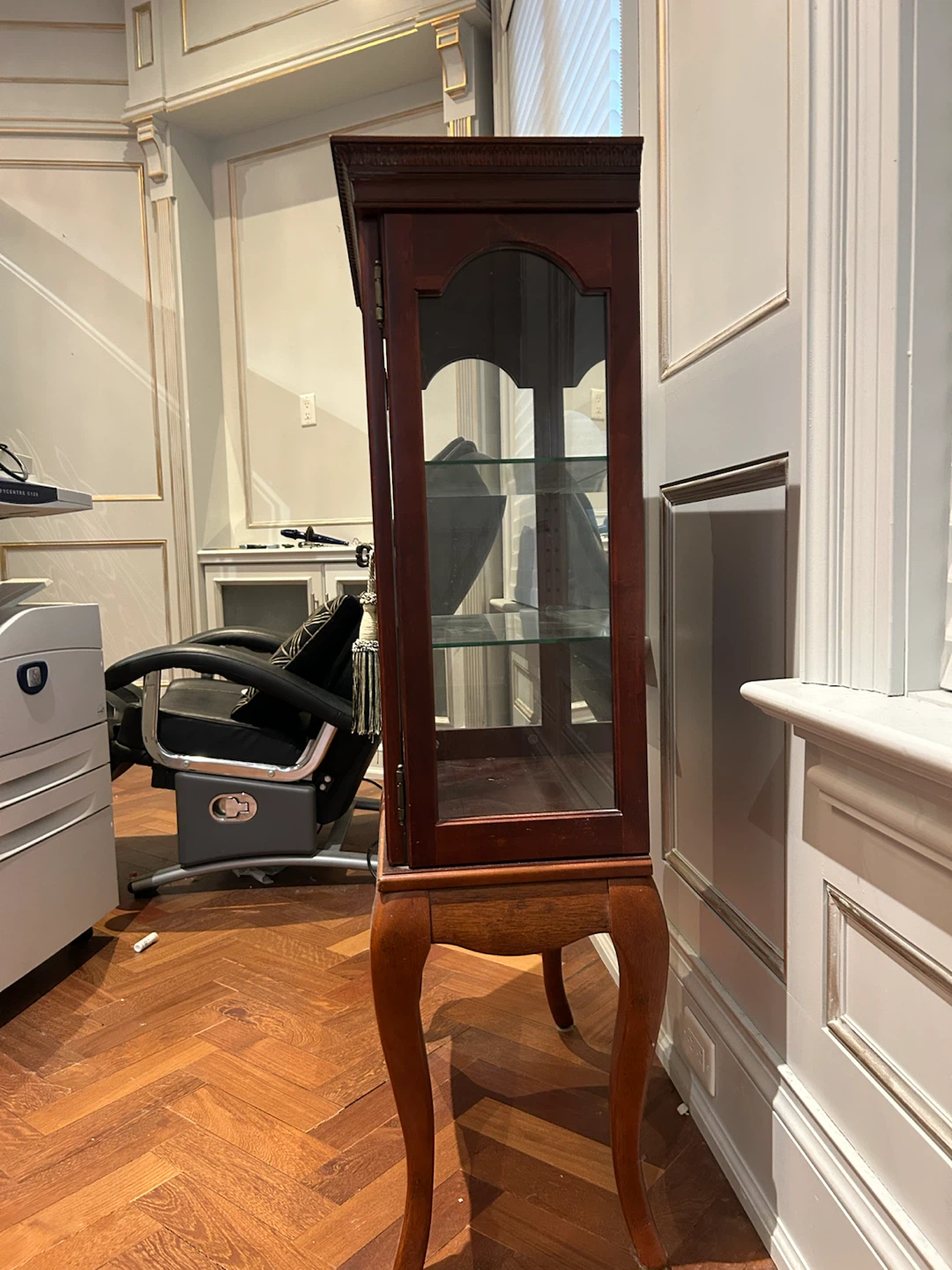 Wood Display Cabinet with Glass Doors - photo 3