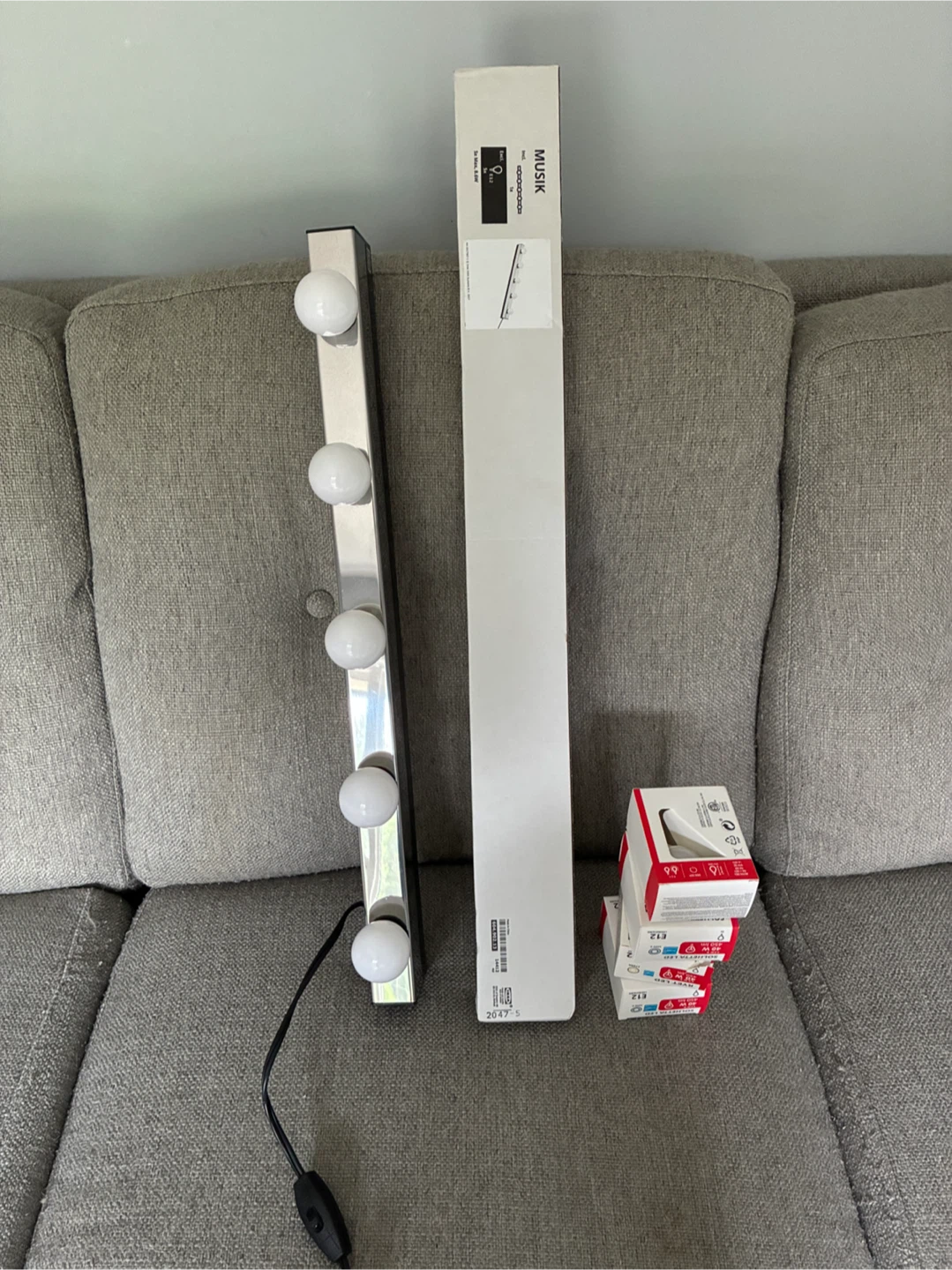IKEA MUSIK Wall Lamp, Chrome Plated