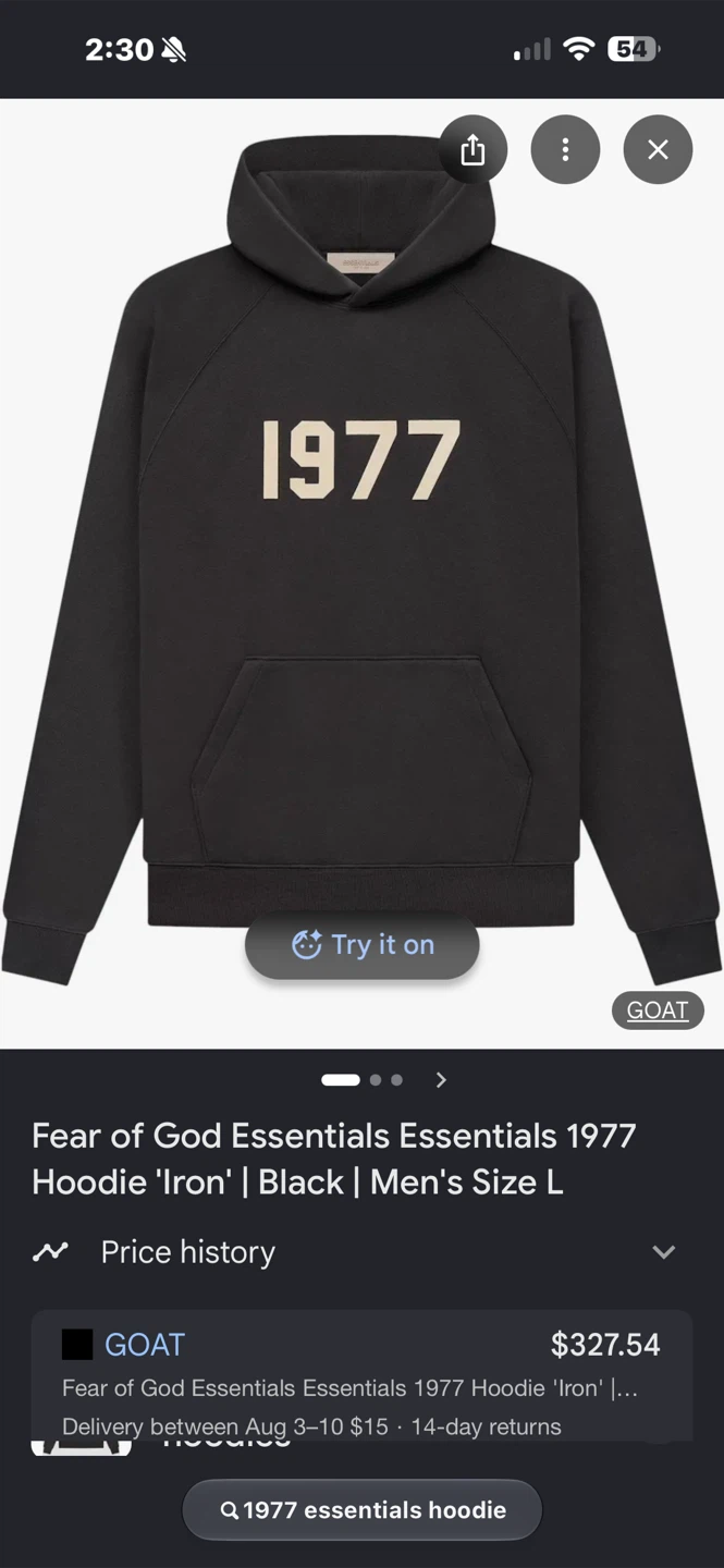 Essentials 1977 Hoodie - photo 4