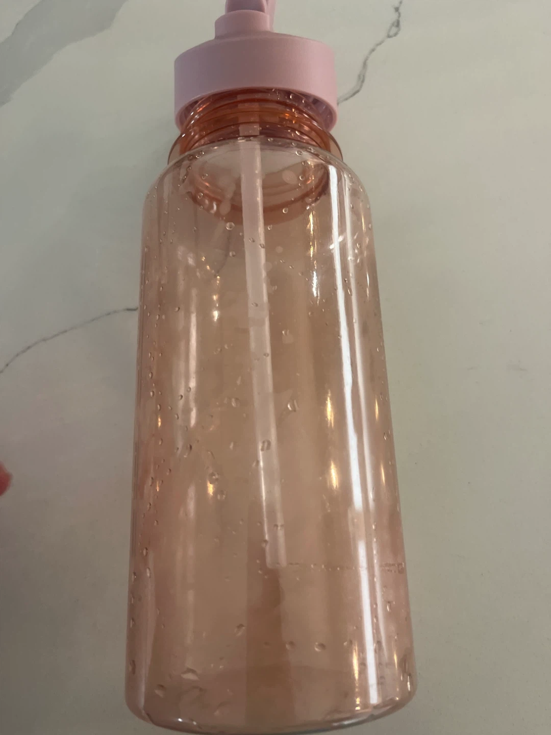 Pink Plastic Water Bottle