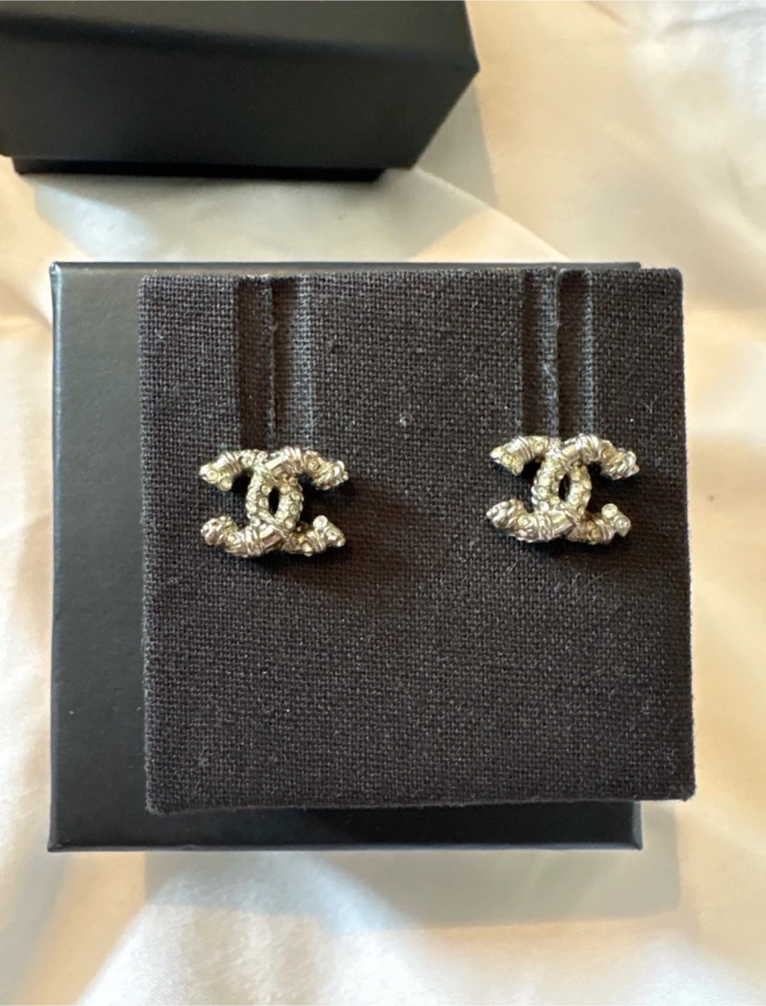 Chanel CC Stud Earrings