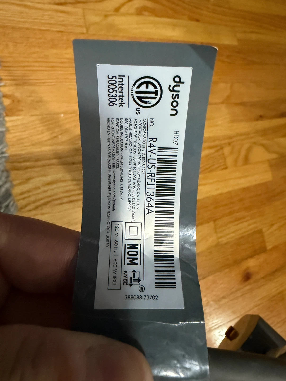 Dyson Supersonic HD07 Blue/Gold Hair Dryer - photo 3