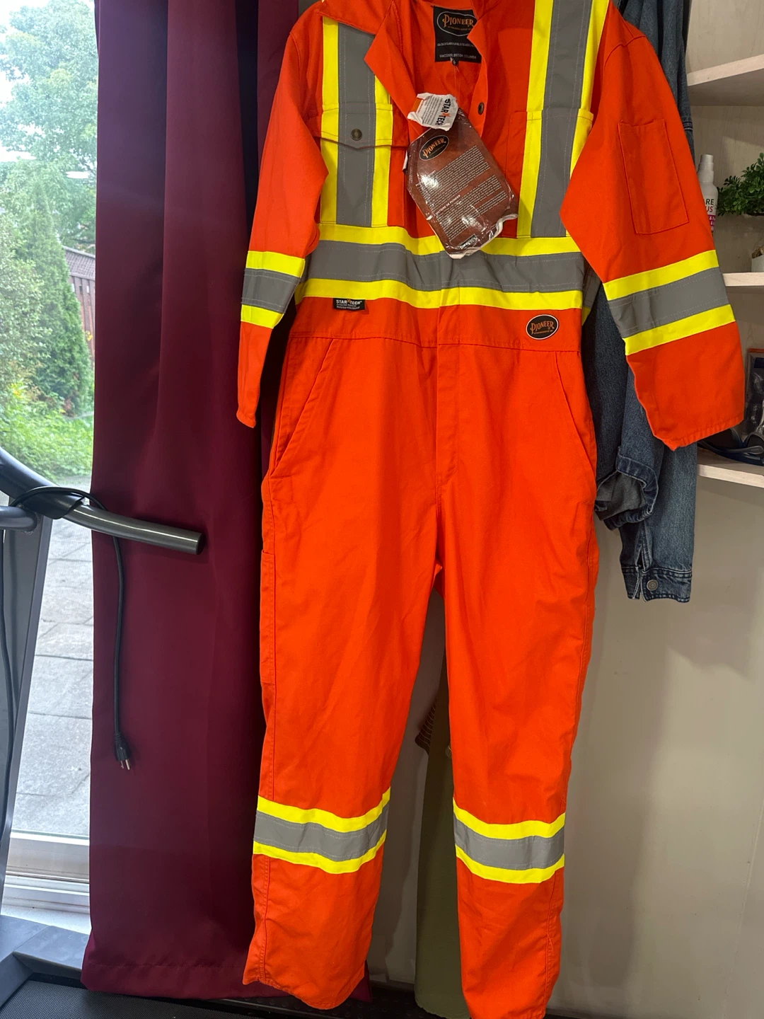Pioneer Safety Coveralls Orange High Visibility Size 36