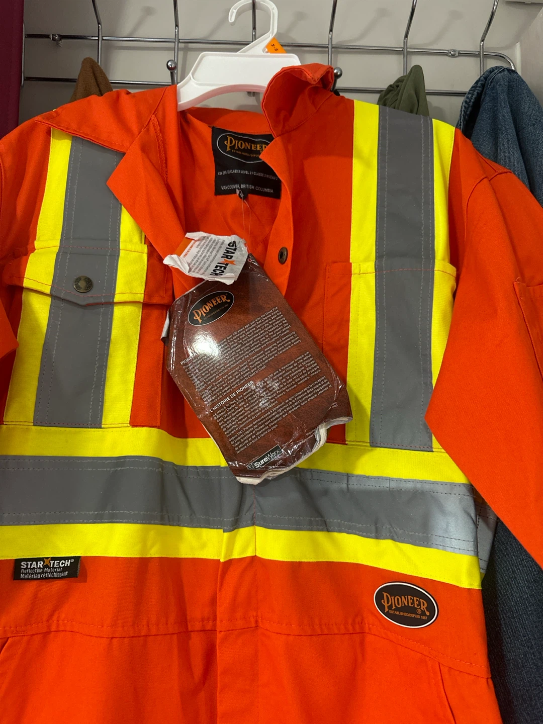 Pioneer Safety Coveralls Orange High Visibility Size 36 - photo 2