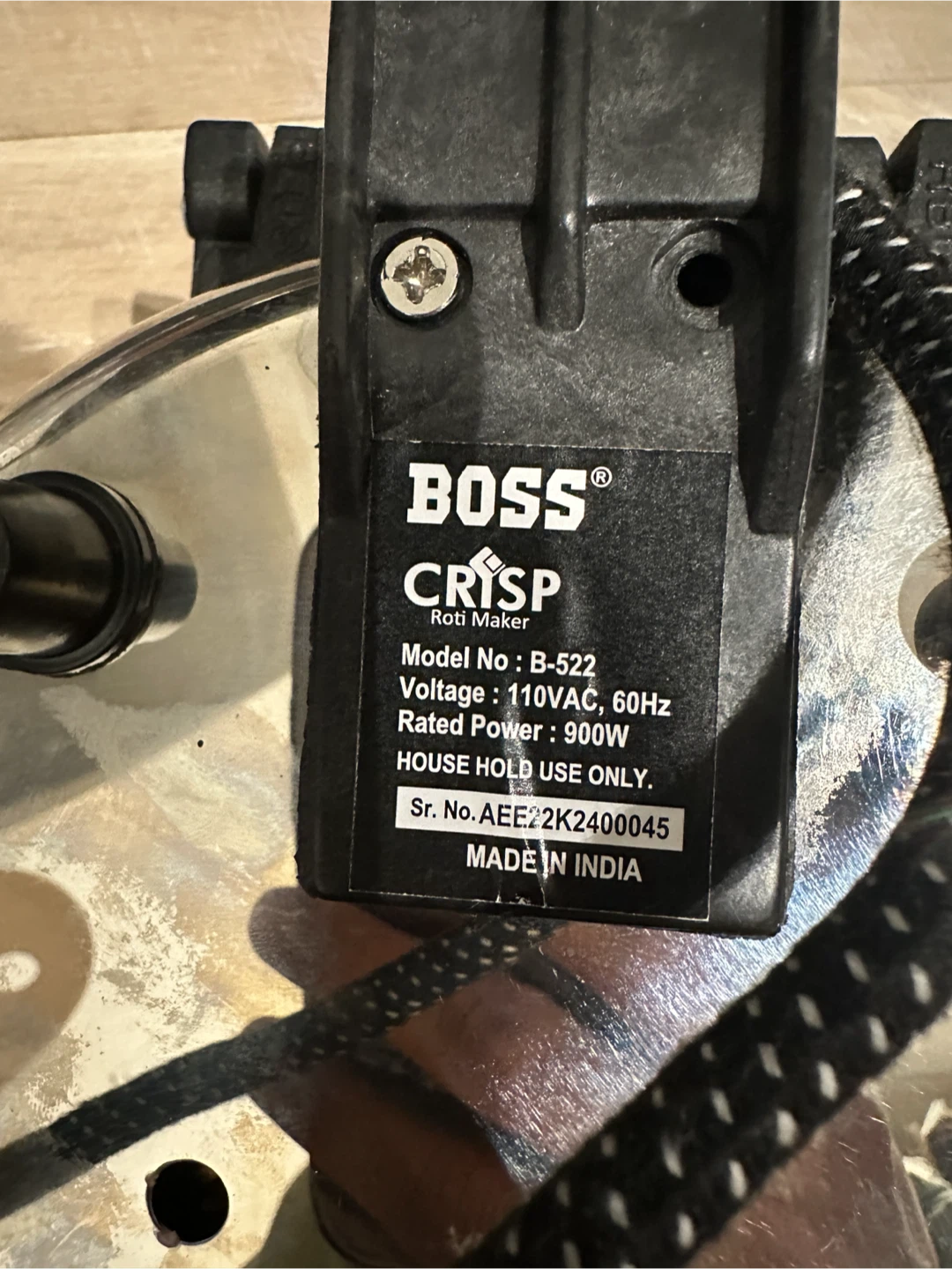 BOSS CRISP Roti Maker - photo 4