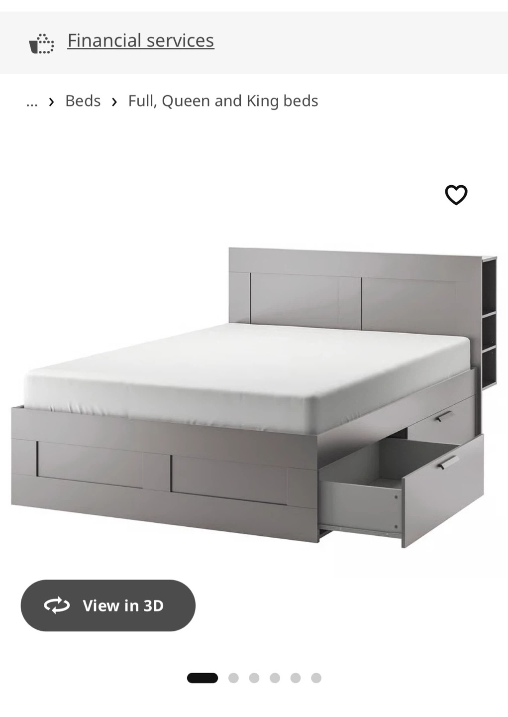 IKEA BRIMNES Queen Storage Bed - photo 3