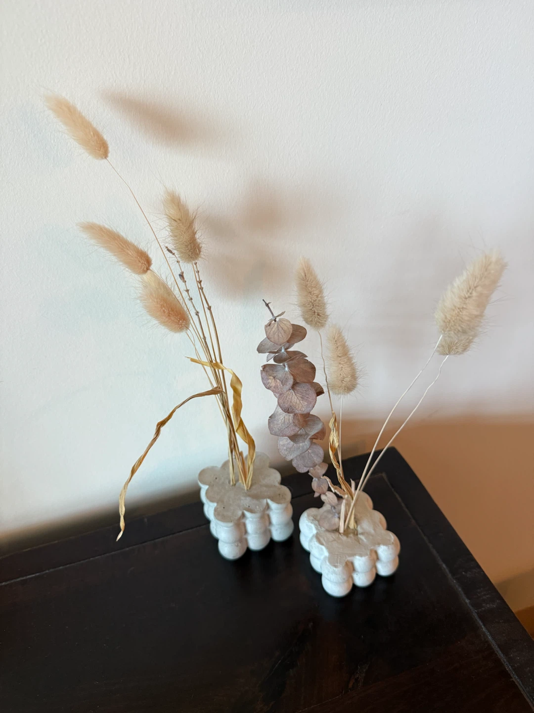 Dried Flowers in Concrete Base - photo 2