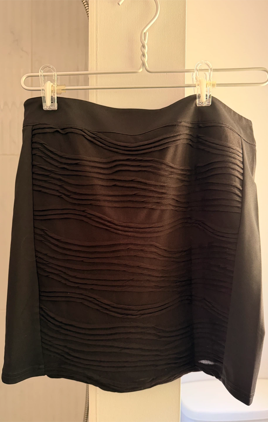 Black Ruched Skirt