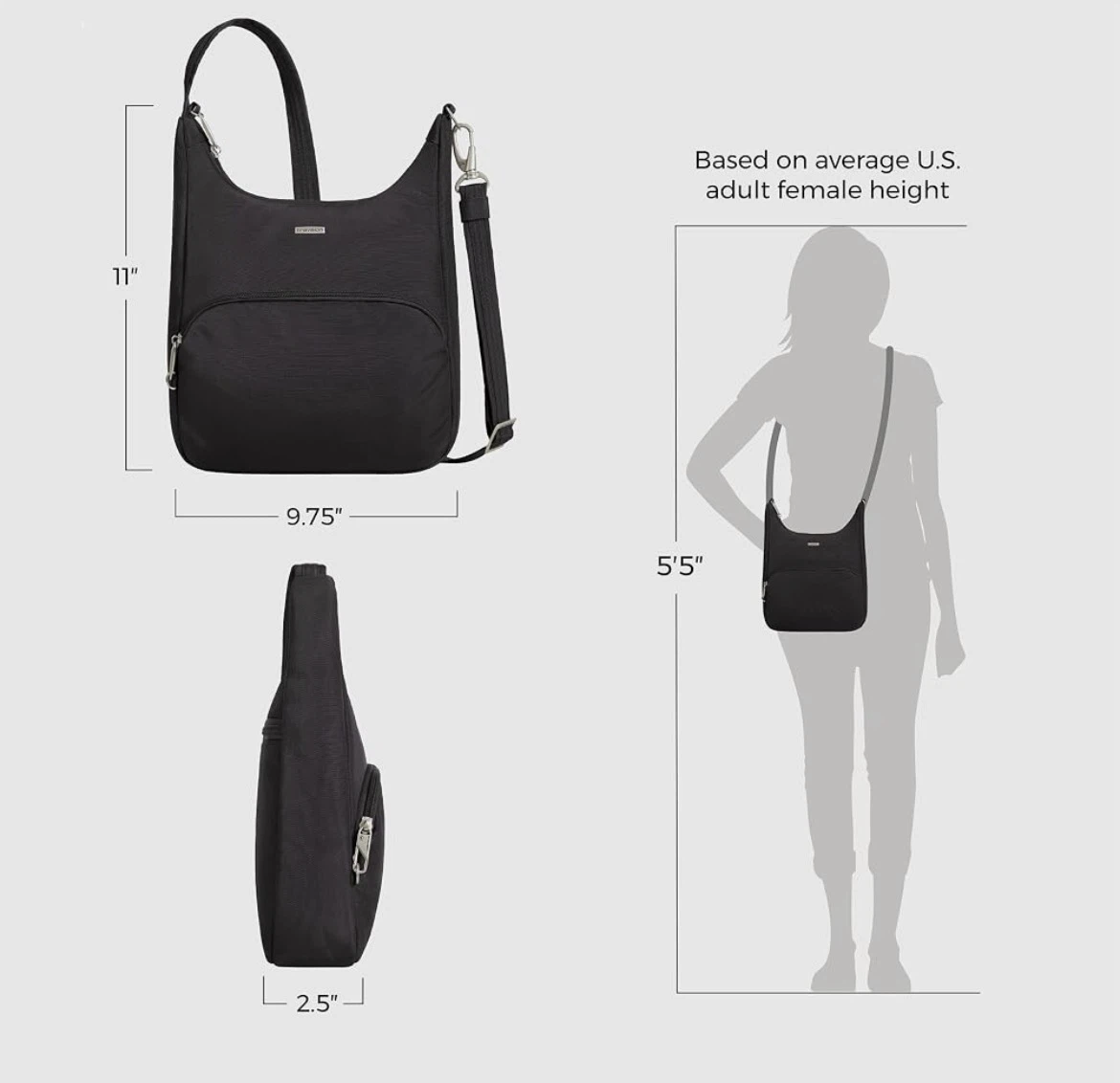 Travelon Anti-Theft Classic Essential Messenger Bag - photo 3