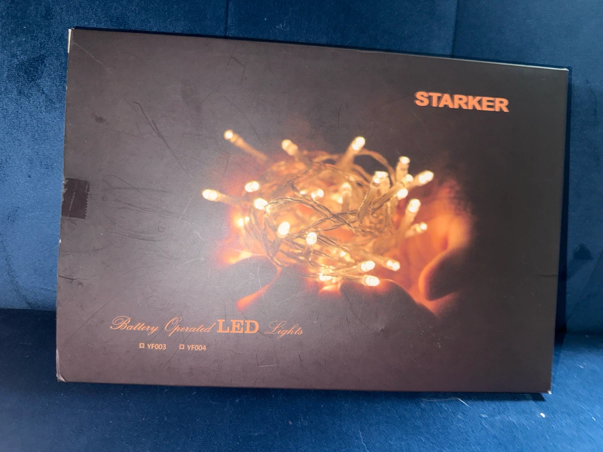 STARKER Battery Operated LED String Lights with Remote