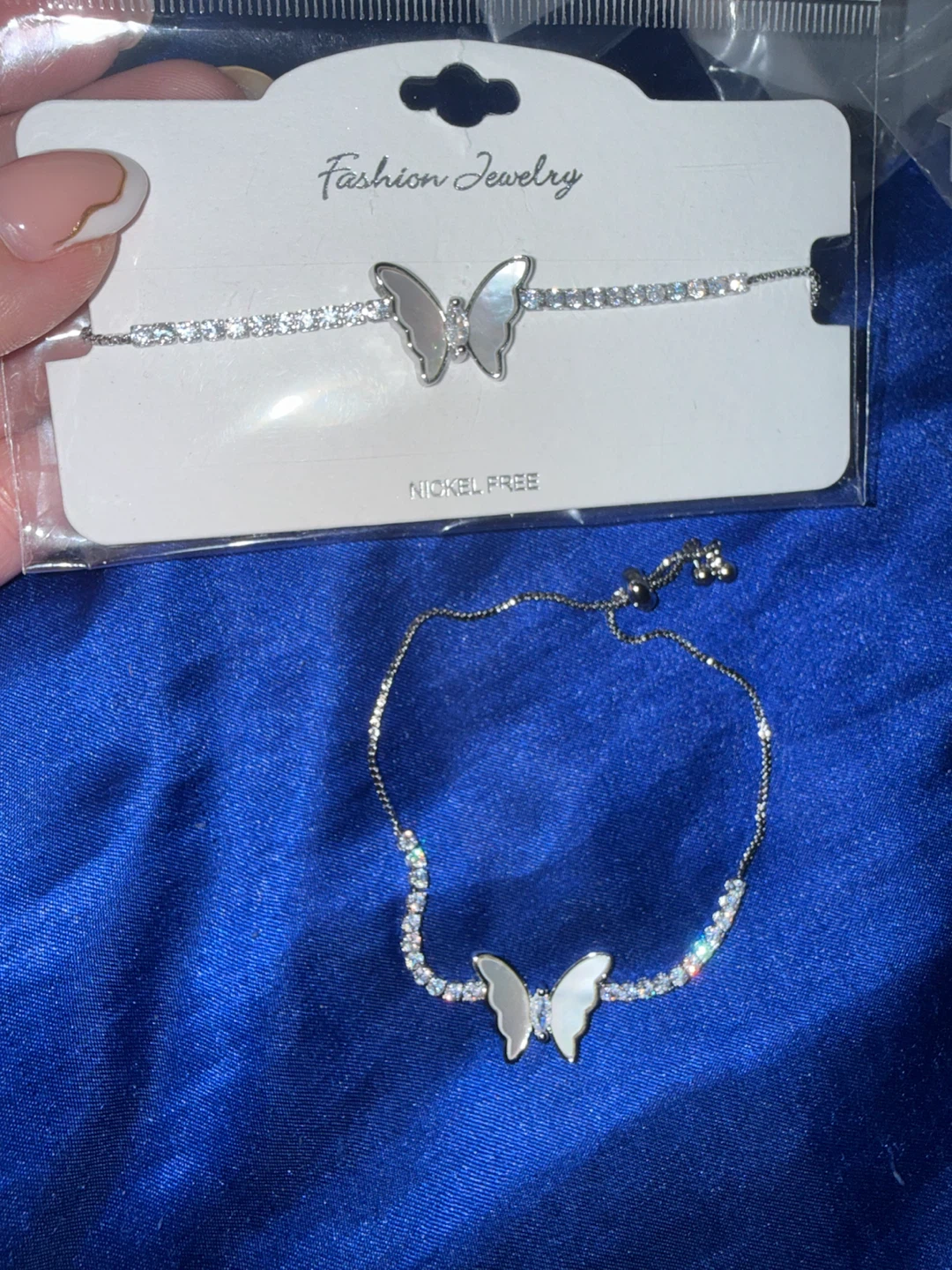 Freshwater Pearl Butterfly Bracelet