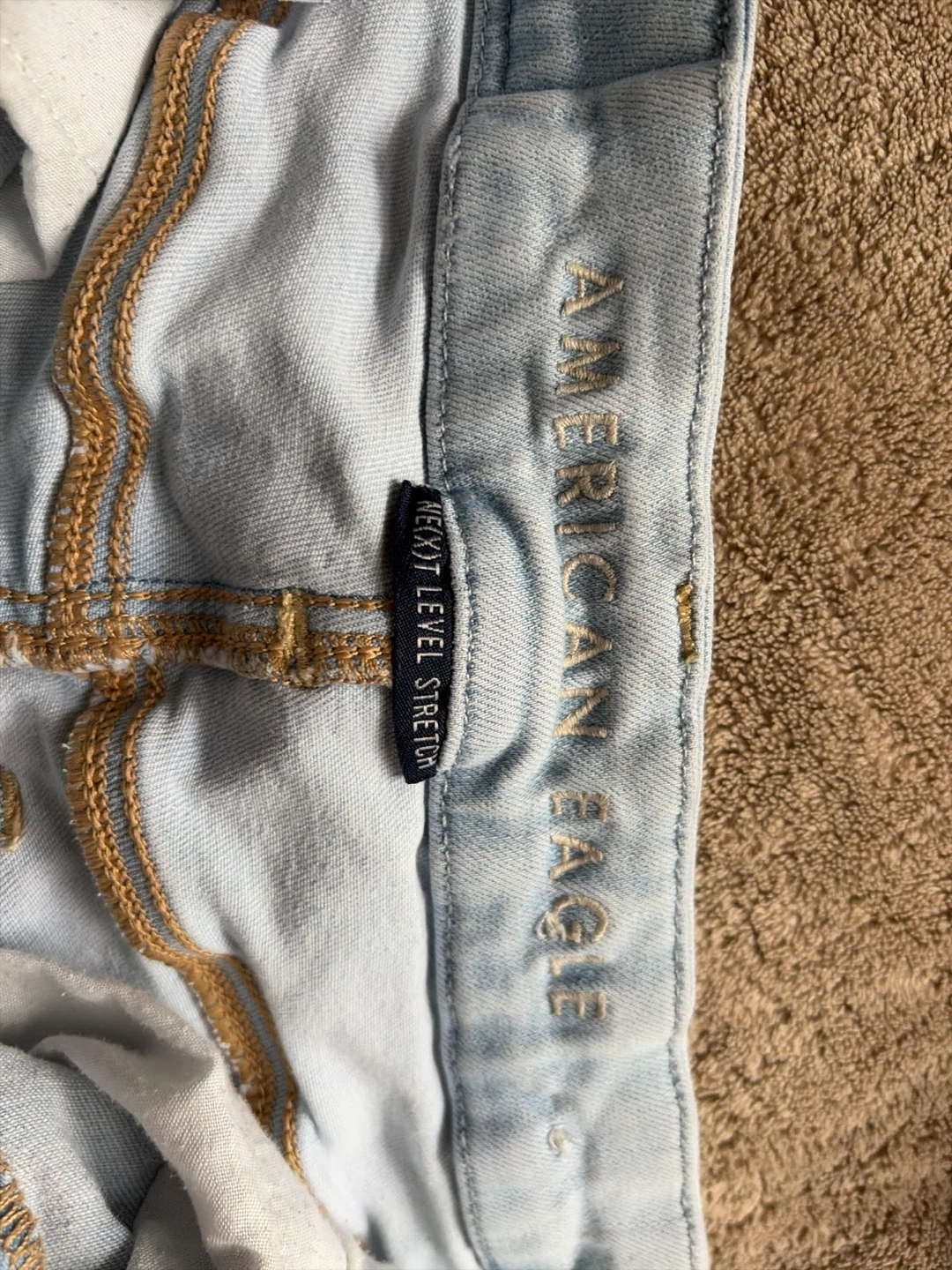 American Eagle light wash denim shorts - photo 2