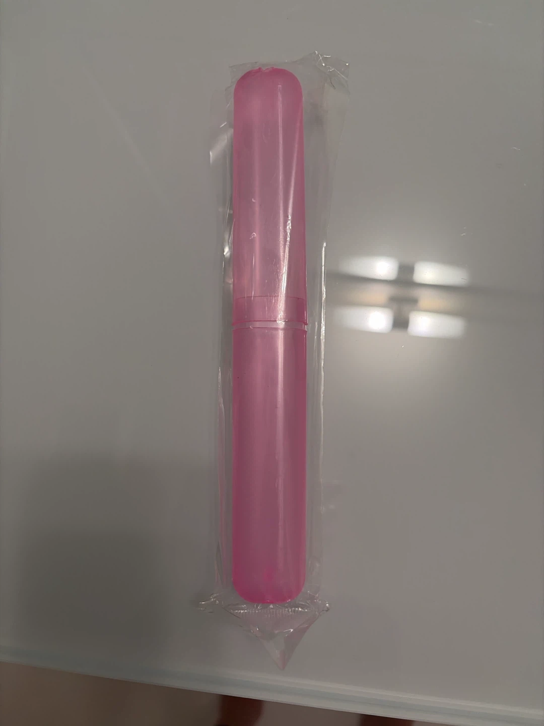 Pink Portable Toothbrush Case