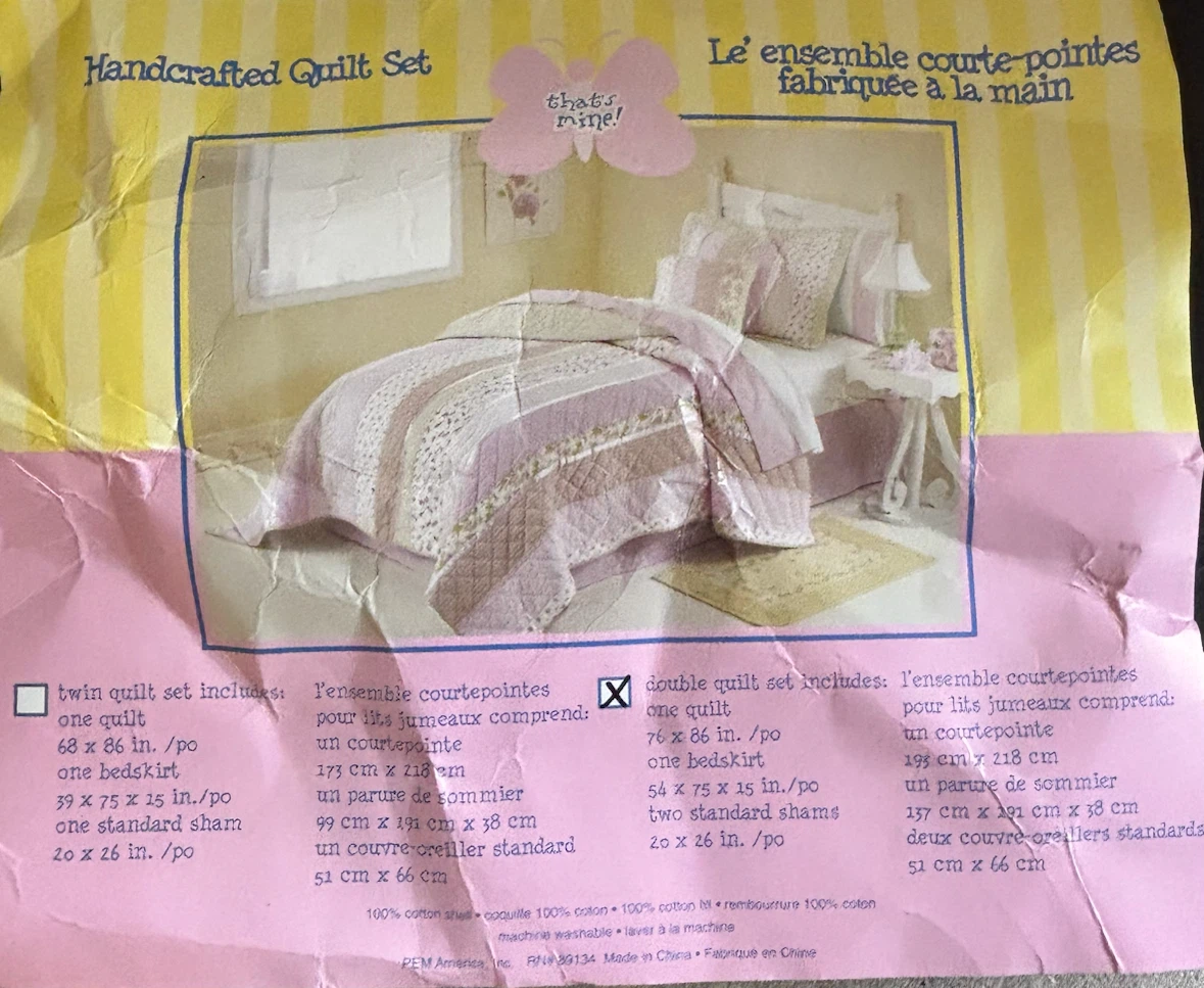 Handcrafted Quilt set
