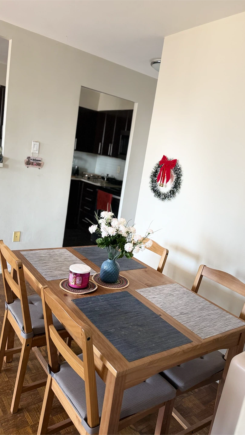 IKEA Wooden Dining Table and 4 Chairs - photo 2