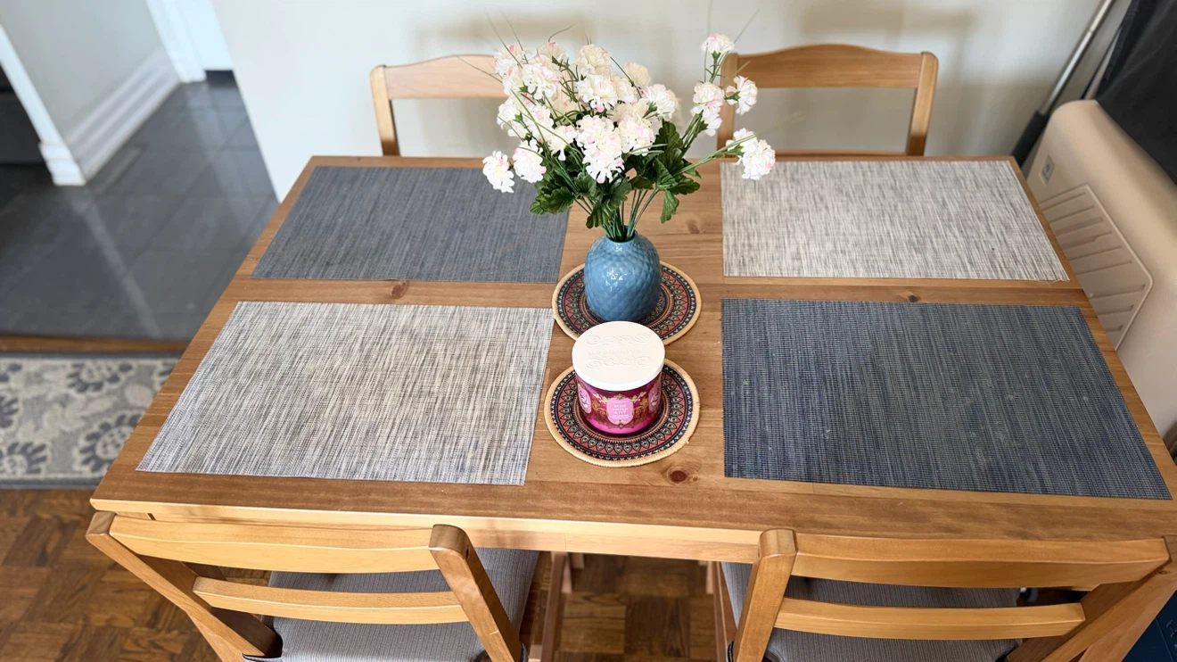 IKEA Wooden Dining Table and 4 Chairs - photo 4