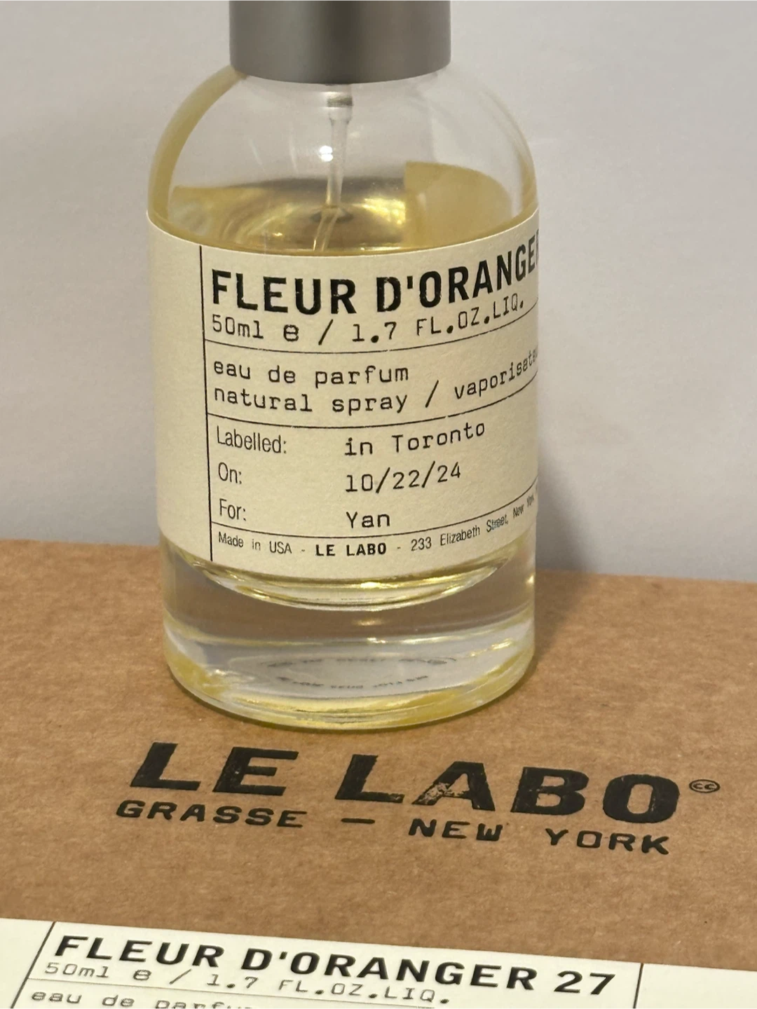 Le Labo Fleur D’Oranger 27 Eau De Parfum