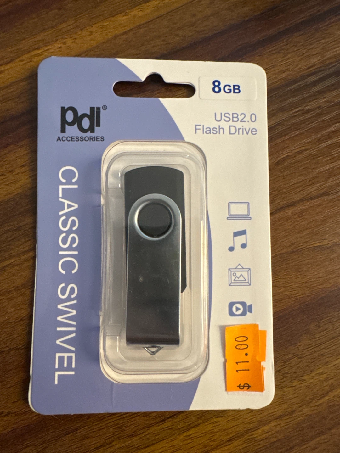 PDI Accessories 8GB USB 2.0 Flash Drive