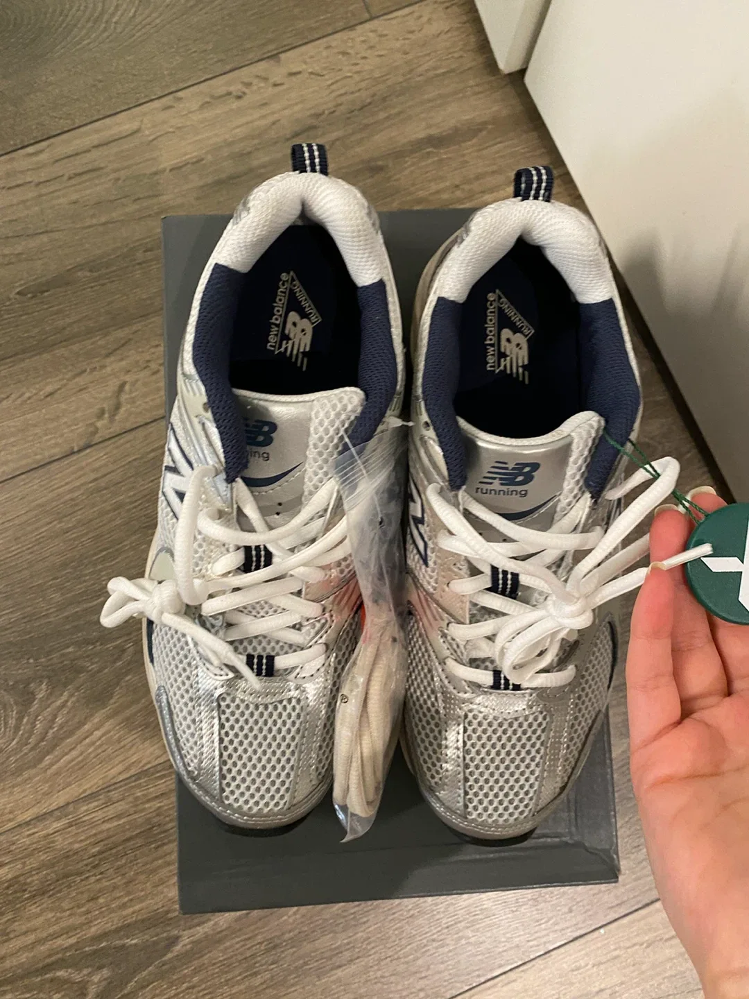 New Balance 530 Running Shoes Silver/Navy