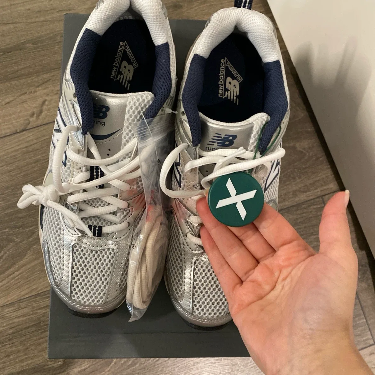 New Balance 530 Running Shoes Silver/Navy - photo 4
