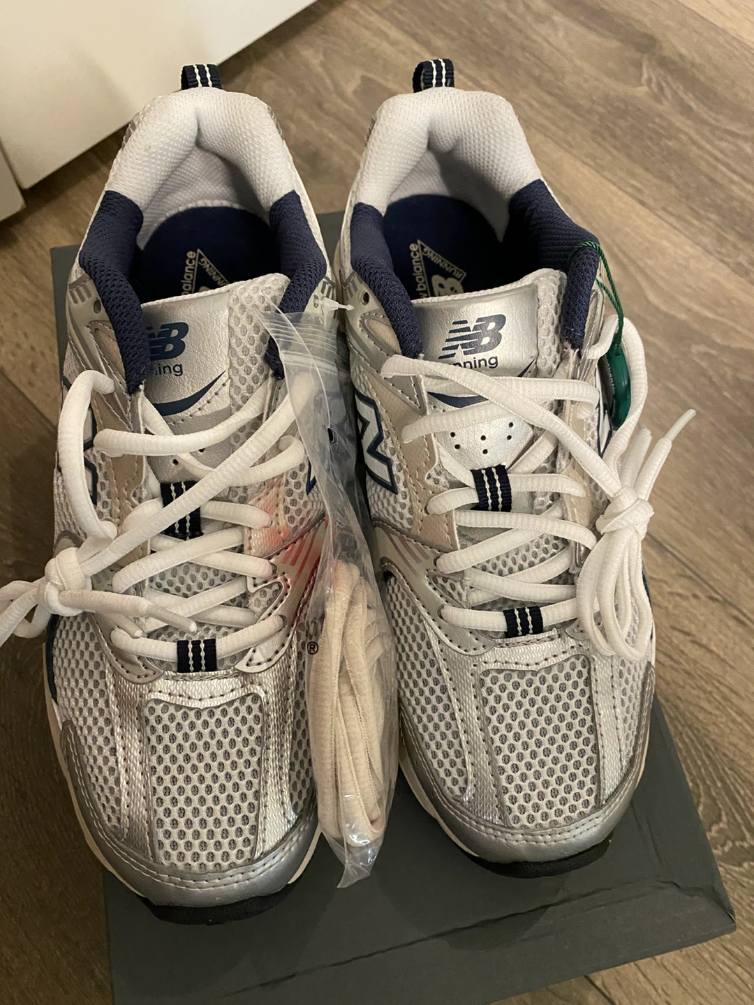 New Balance 530 Running Shoes Silver/Navy - photo 5