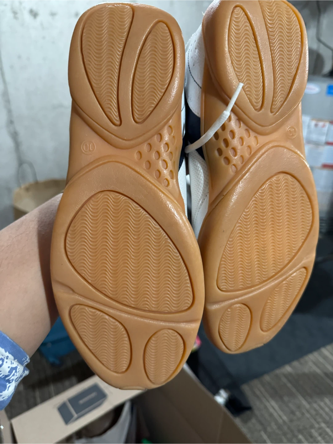 White and navy athletic shoes - photo 4