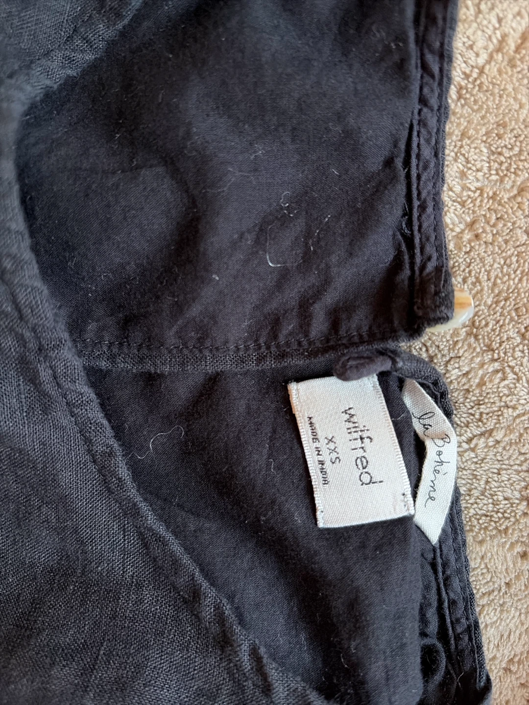 Wilfred La Bohème Black Broderie Dress XXS - photo 2