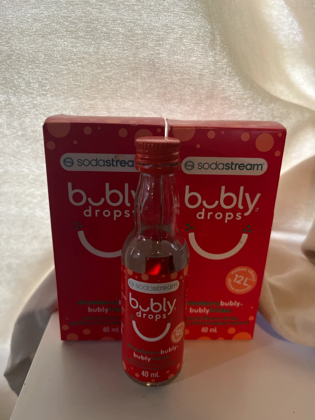 2 x SodaStream Bubly Drops Strawberry Bubly - 40 mL