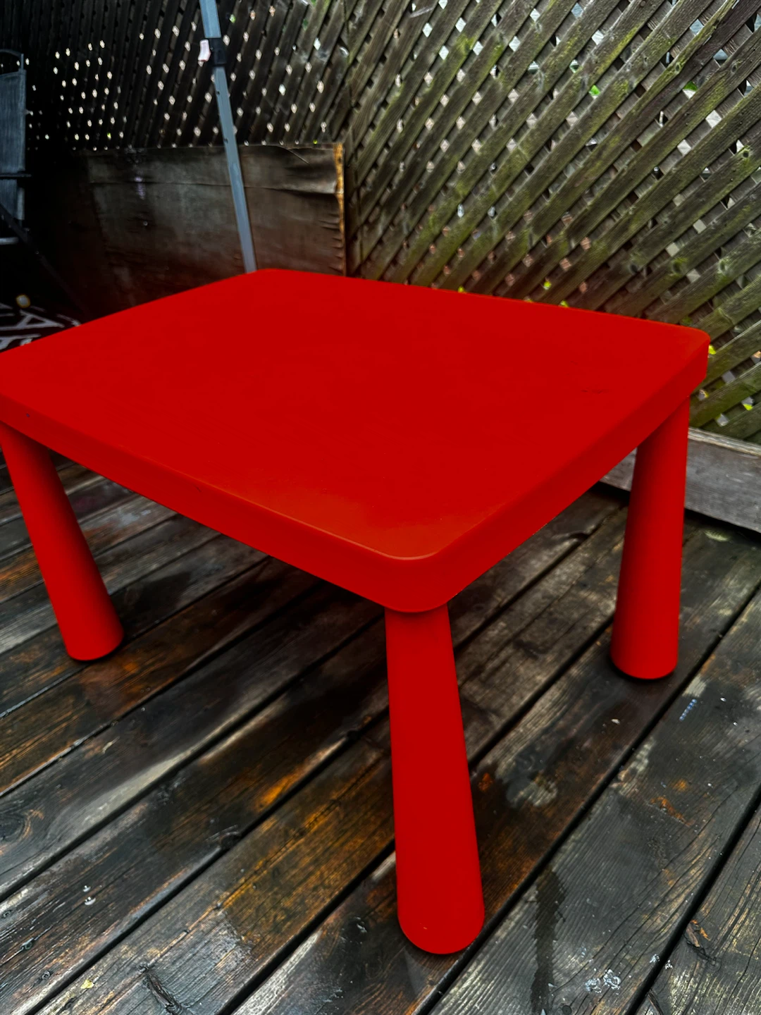 Red and Blue Children's Table (With Chairs) - photo 3