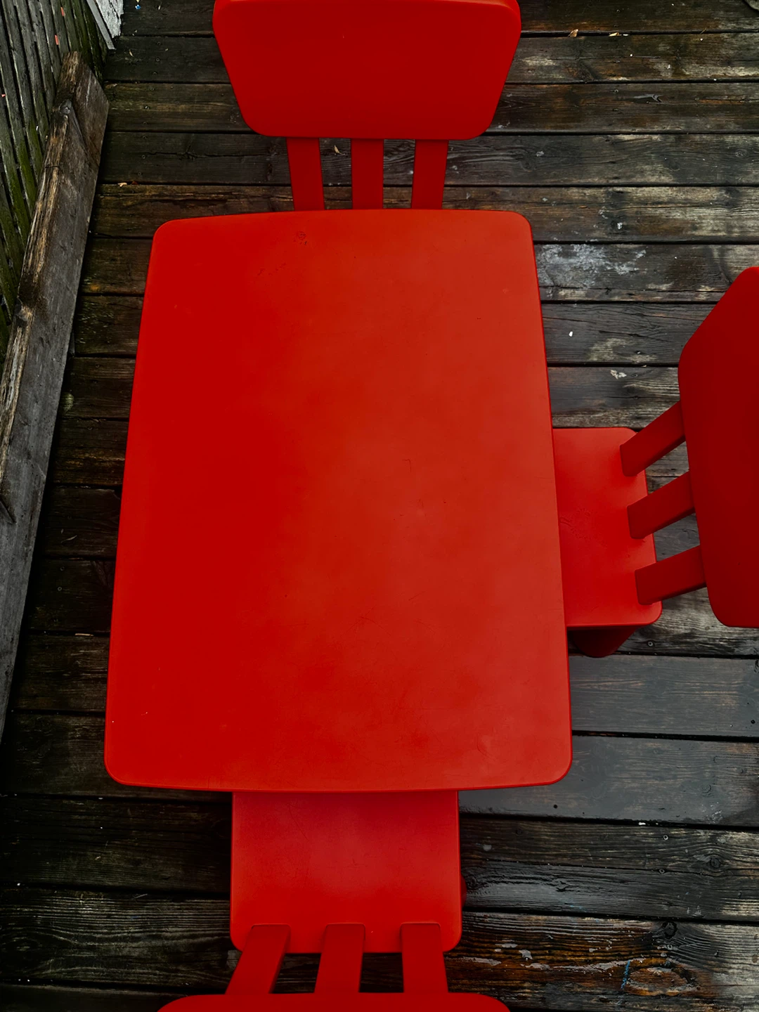 Red and Blue Children's Table (With Chairs) - photo 4