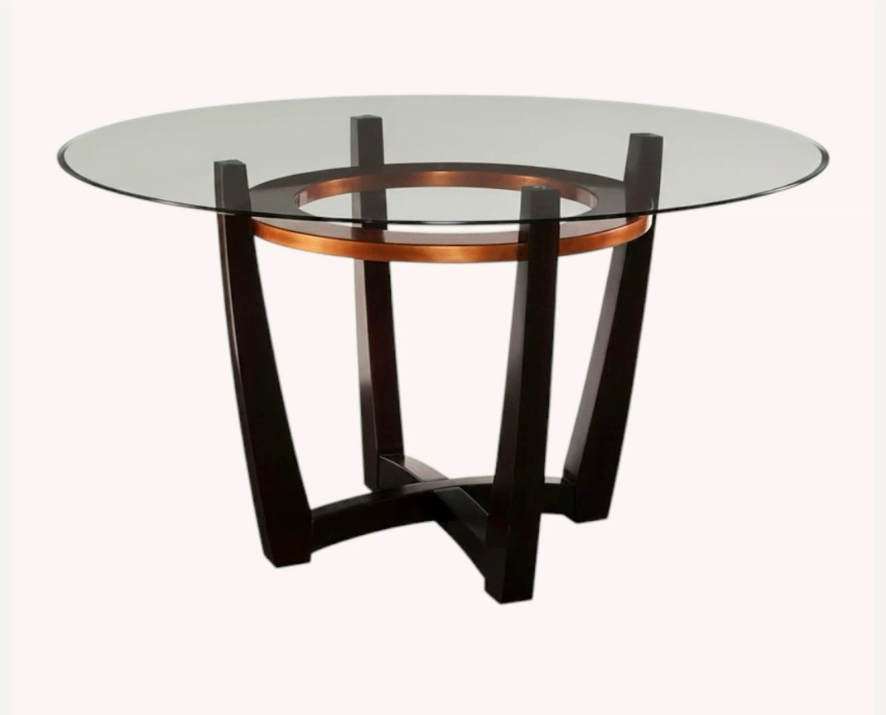 Round Glass Top Dining Table
