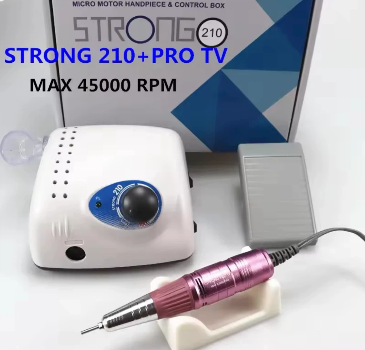 STRONG 210+PRO TV Electric Nail Drill Manicure Machine