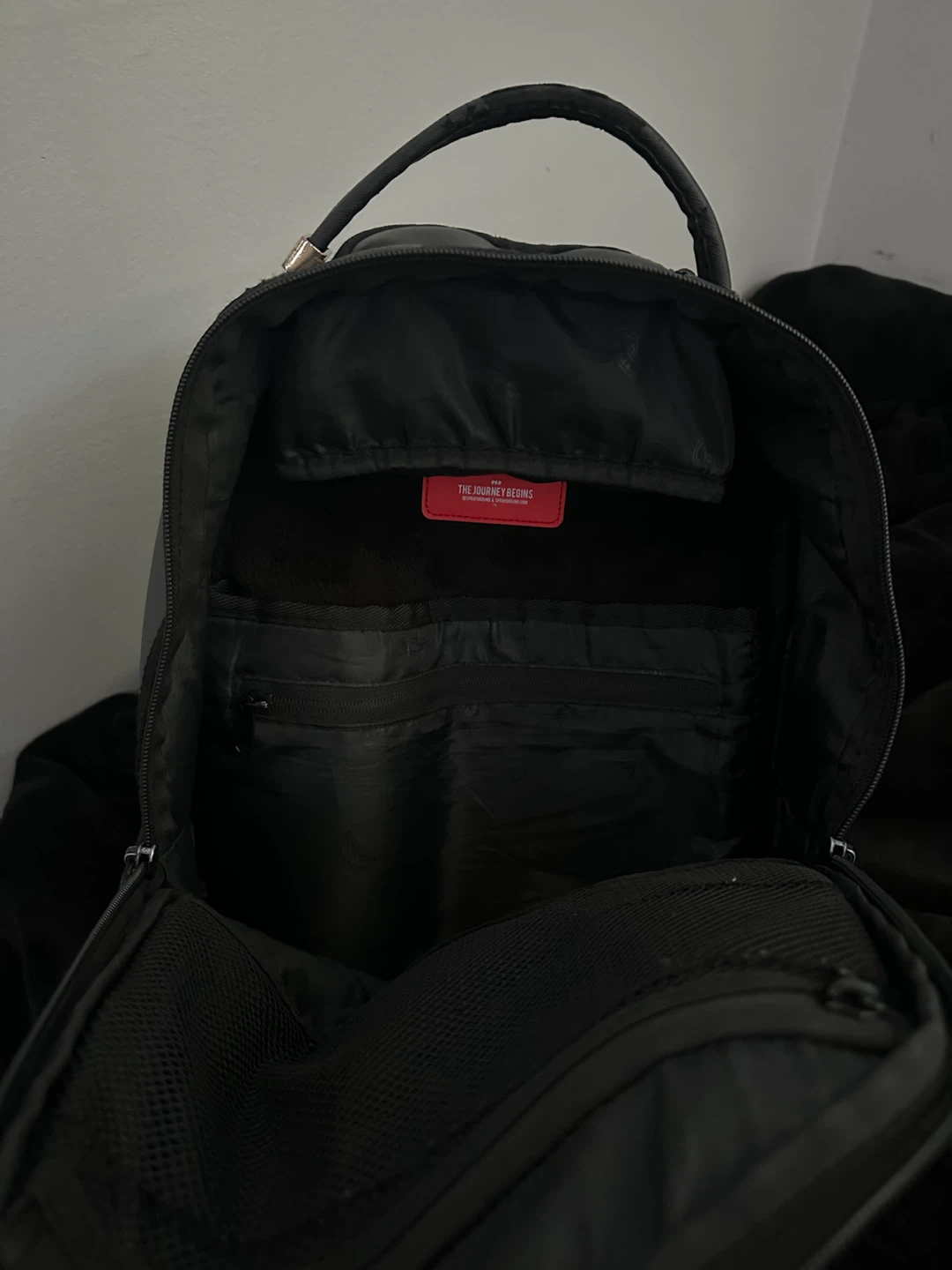 Black & Purple Sprayground Backpack - photo 3