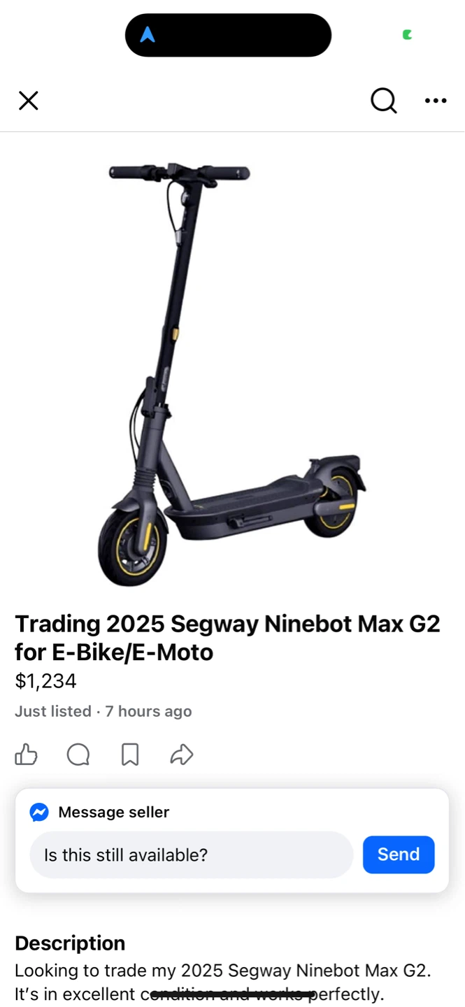 Segway Ninebot Max G2 Electric Scooter - photo 4