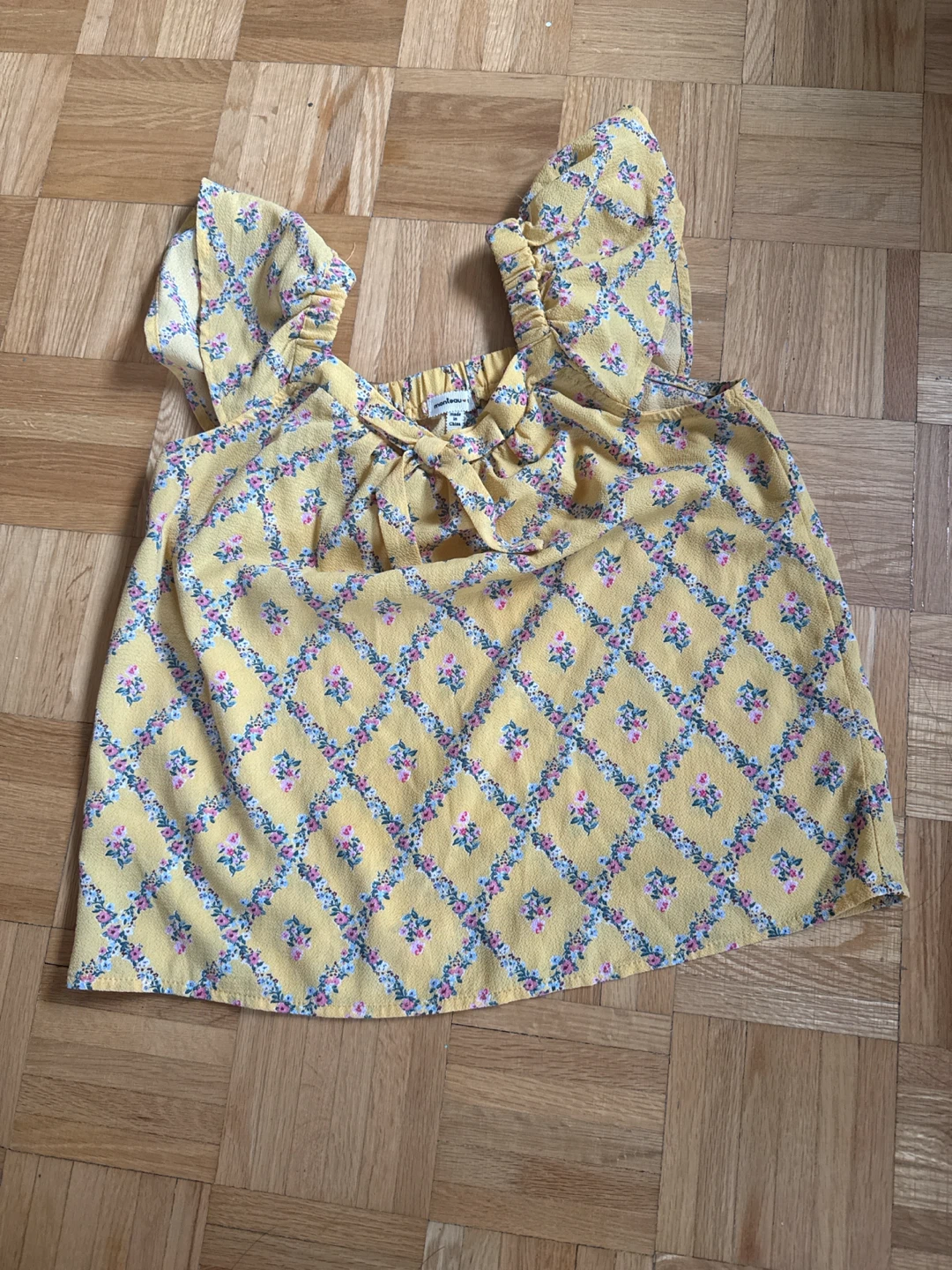 Mint&Berry Yellow Floral Print Top
