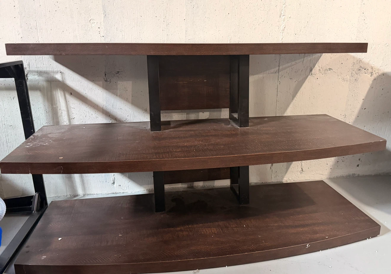Dark Wood 3-Tier Entertainment Stand - photo 2