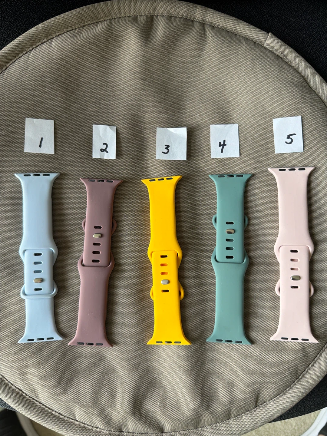 Set of 5 Silicone Watch Bands