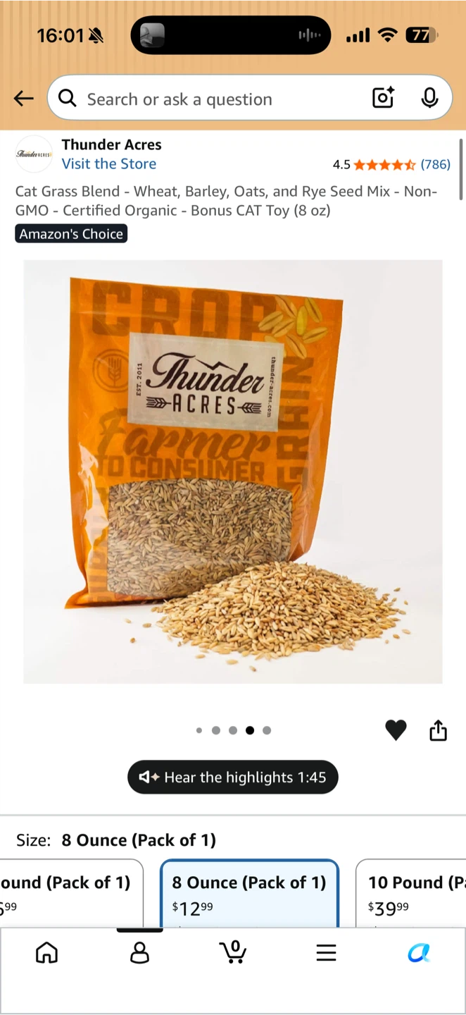 Cat grass blend - photo 3