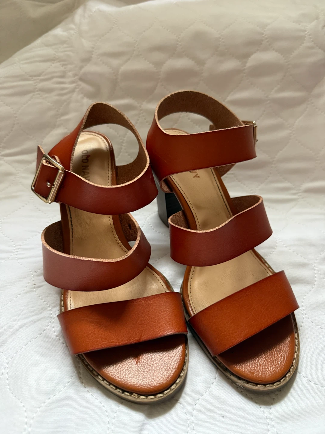 Old Navy Women's Brown Strappy Heeled Sandals - photo 3