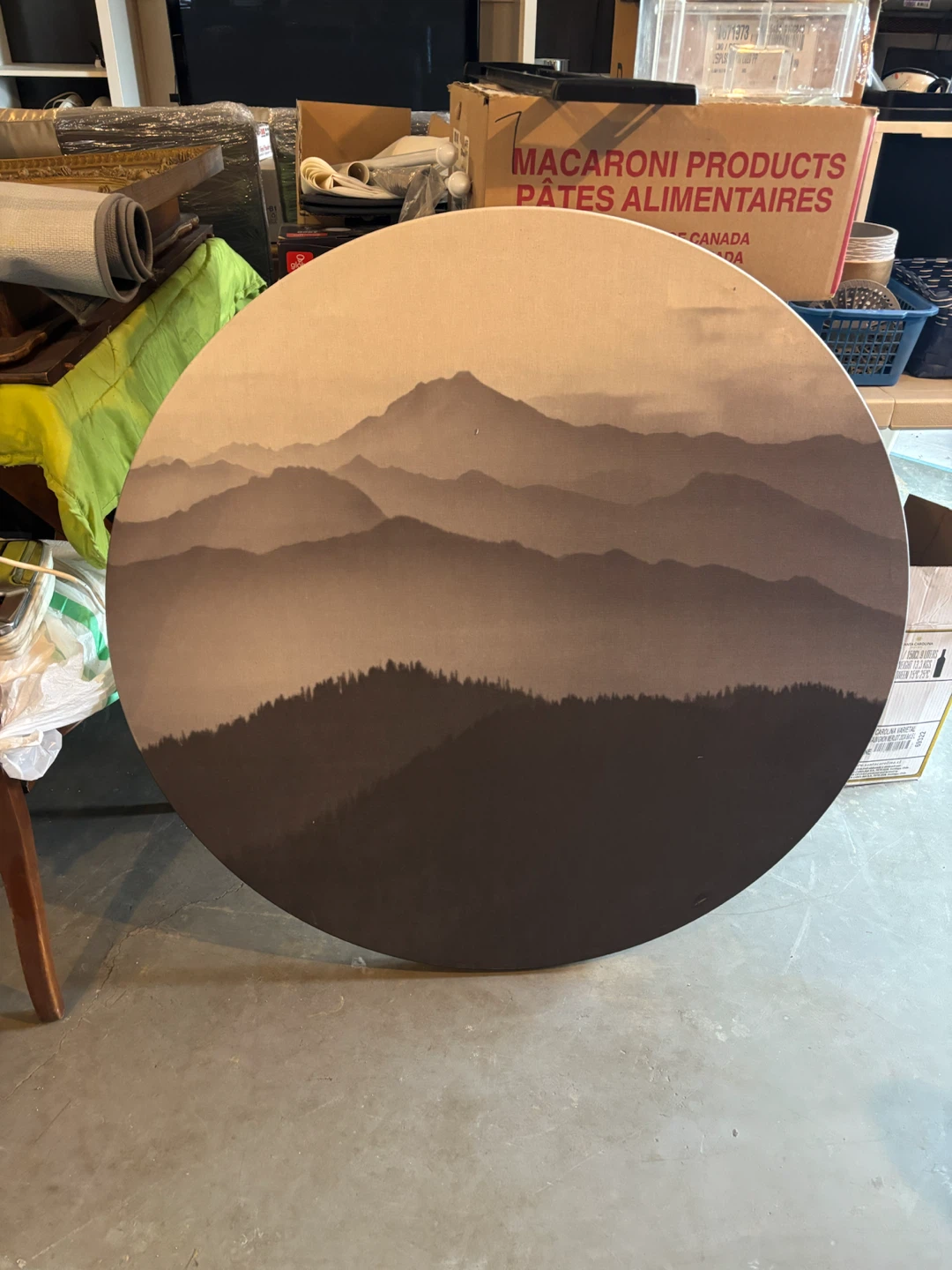 Round Mountain Landscape Wall Art