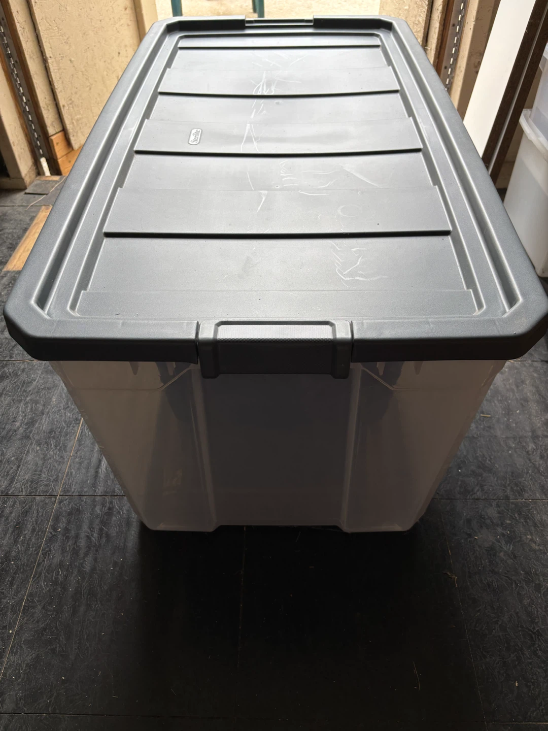 Extra Large  50-Gal. Clear Storage Bin with Lid - photo 2