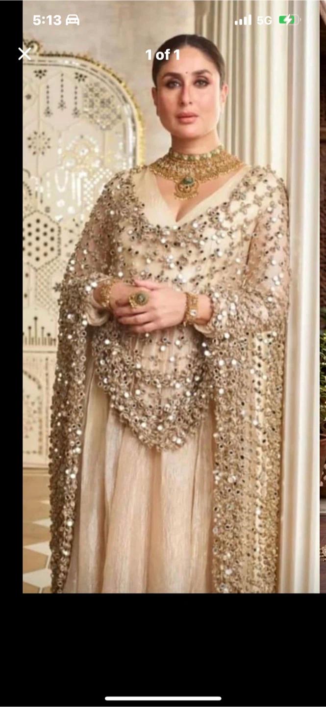SAIRTIQA Embellished Dress & Bangles Set - photo 5